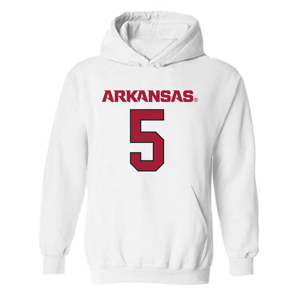 Arkansas - NCAA Football : Ja'kayden Ferguson - Replica Shersey Hooded Sweatshirt-1
