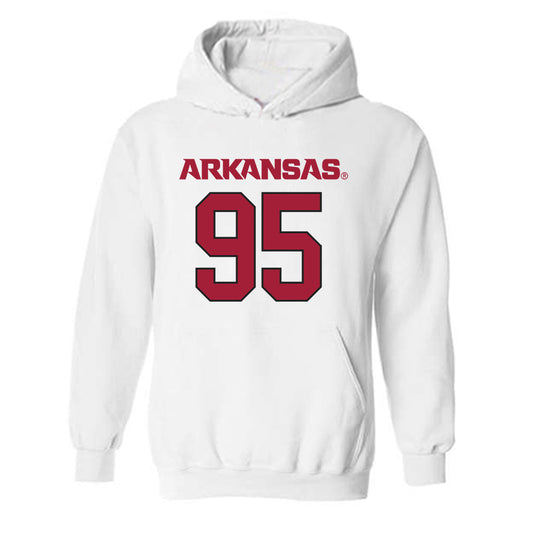 Arkansas - NCAA Football : Ian Geffrard - Replica Shersey Hooded Sweatshirt