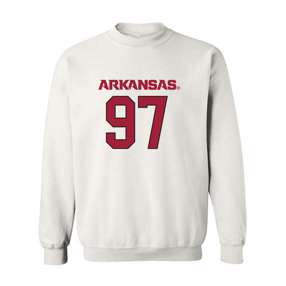 Arkansas - NCAA Football : Quincy Rhodes Jr - Replica Shersey Crewneck Sweatshirt-0