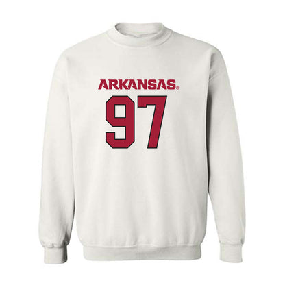 Arkansas - NCAA Football : Quincy Rhodes Jr - Replica Shersey Crewneck Sweatshirt-0