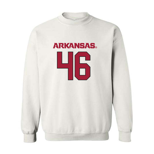 Arkansas - NCAA Football : Charlie von der Meden - Replica Shersey Crewneck Sweatshirt
