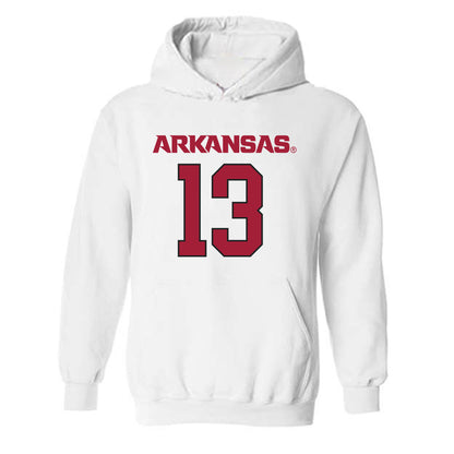 Arkansas - NCAA Football : Kani Walker - Replica Shersey Hooded Sweatshirt-0