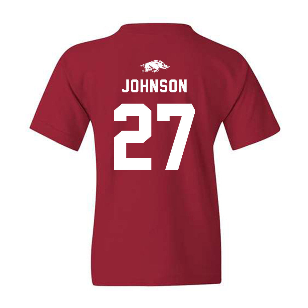 Arkansas - NCAA Football : Ahkhari Johnson - Replica Shersey Youth T-Shirt