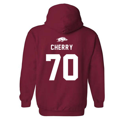 Arkansas - NCAA Football : Blake Cherry - Replica Shersey Hooded Sweatshirt-1