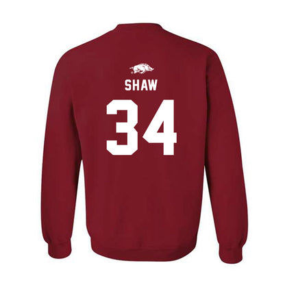 Arkansas - NCAA Football : Jabrae Shaw - Replica Shersey Crewneck Sweatshirt-1
