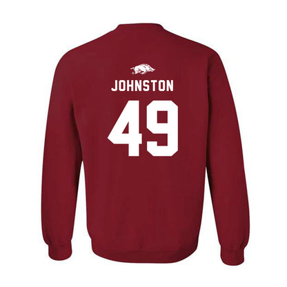 Arkansas - NCAA Football : Luke Johnston - Replica Shersey Crewneck Sweatshirt