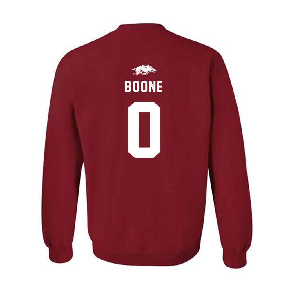 Arkansas - NCAA Football : Justus Boone - Replica Shersey Crewneck Sweatshirt-1