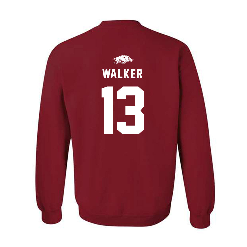 Arkansas - NCAA Football : Kani Walker - Replica Shersey Crewneck Sweatshirt-1