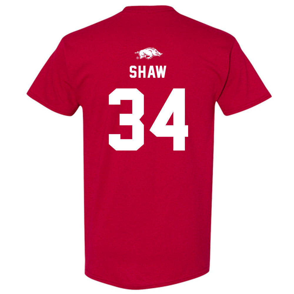 Arkansas - NCAA Football : Jabrae Shaw - Replica Shersey T-Shirt-1