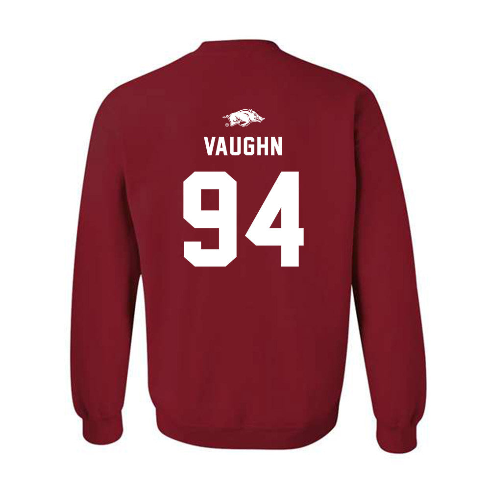 Arkansas - NCAA Football : Reginald Vaughn - Replica Shersey Crewneck Sweatshirt-1