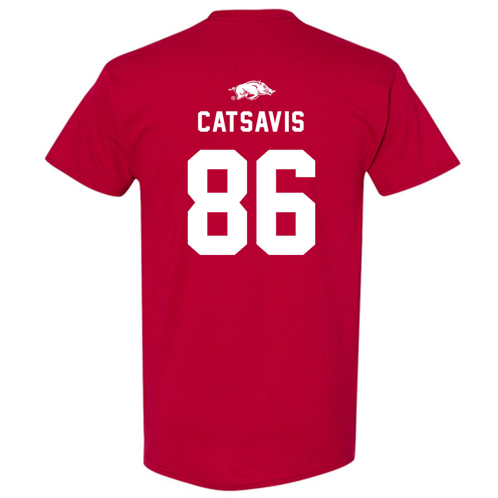 Arkansas - NCAA Football : Walker Catsavis - Replica Shersey T-Shirt