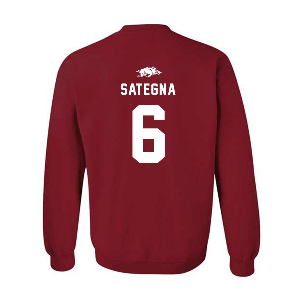 Arkansas - NCAA Football : Isaiah Sategna - Replica Shersey Crewneck Sweatshirt
