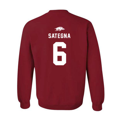 Arkansas - NCAA Football : Isaiah Sategna - Replica Shersey Crewneck Sweatshirt