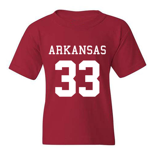 Arkansas - NCAA Football : Jeremiah Beck Jr. - Replica Shersey Youth T-Shirt-0