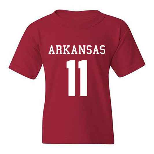 Arkansas - NCAA Football : Ken Talley - Replica Shersey Youth T-Shirt-0