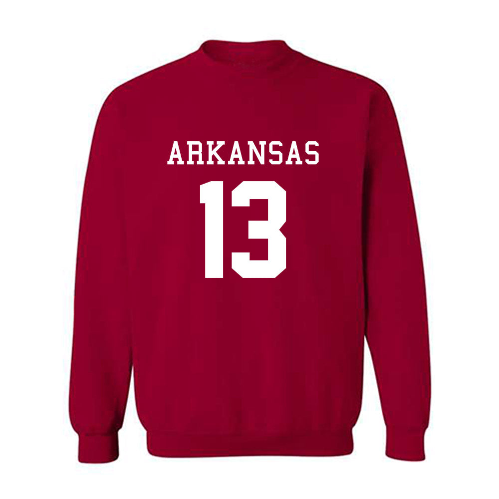 Arkansas - NCAA Football : Kani Walker - Replica Shersey Crewneck Sweatshirt-0