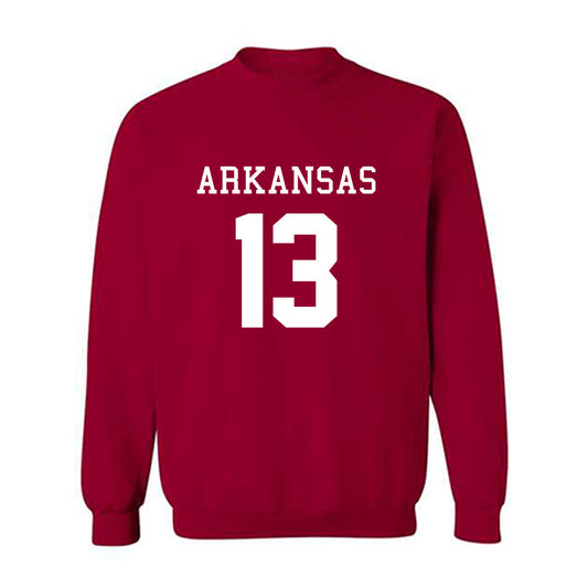 Arkansas - NCAA Football : Kani Walker - Replica Shersey Crewneck Sweatshirt-0