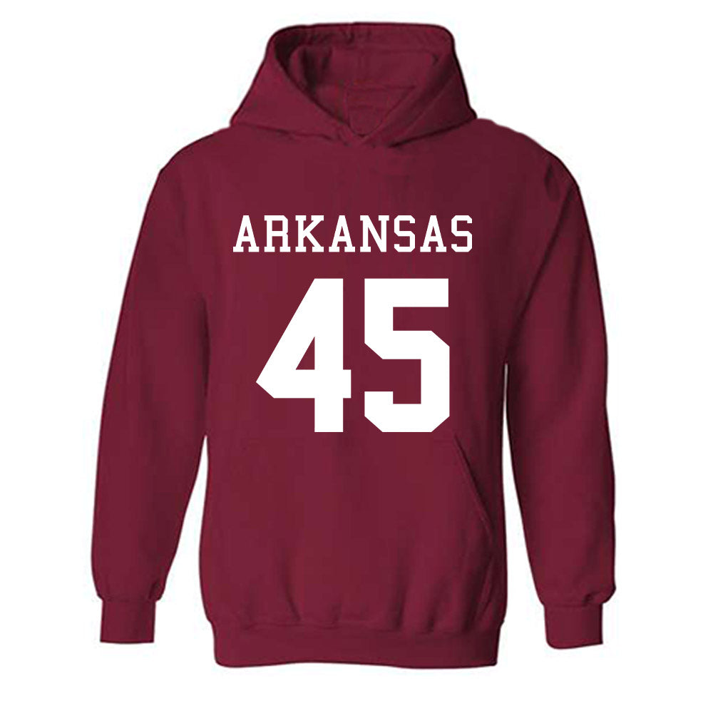 Arkansas - NCAA Football : Preston Davis - Replica Shersey Hooded Sweatshirt