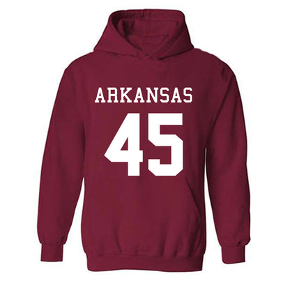 Arkansas - NCAA Football : Preston Davis - Replica Shersey Hooded Sweatshirt