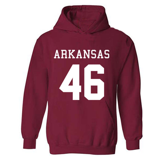 Arkansas - NCAA Football : Charlie von der Meden - Replica Shersey Hooded Sweatshirt