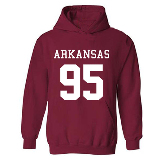 Arkansas - NCAA Football : Ian Geffrard - Replica Shersey Hooded Sweatshirt