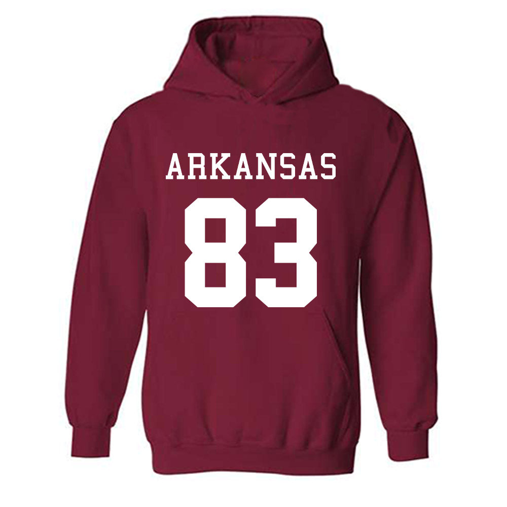 Arkansas - NCAA Football : Jaden Platt - Replica Shersey Hooded Sweatshirt-0