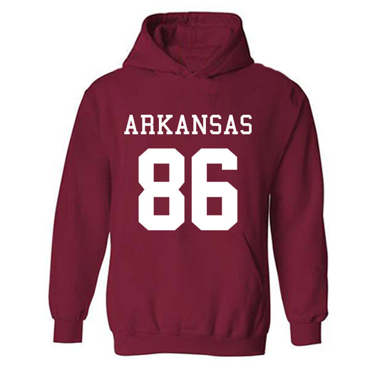 Arkansas - NCAA Football : Walker Catsavis - Replica Shersey Hooded Sweatshirt