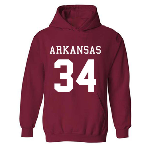Arkansas - NCAA Football : Jabrae Shaw - Replica Shersey Hooded Sweatshirt-0