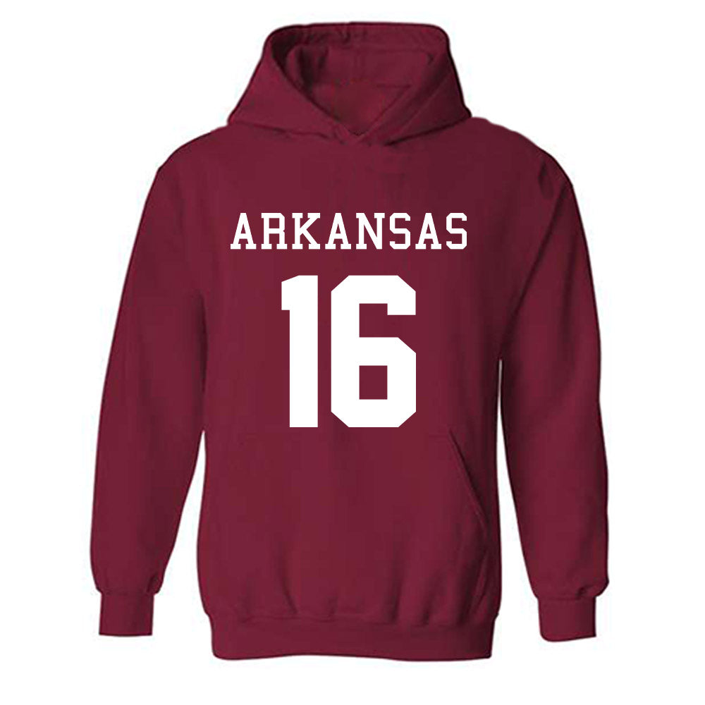 Arkansas - NCAA Football : Miguel Mitchell - Replica Shersey Hooded Sweatshirt-0