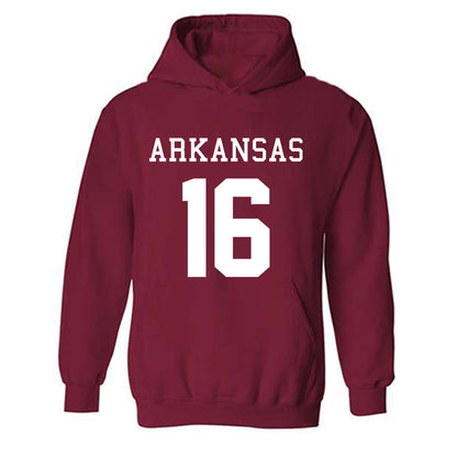 Arkansas - NCAA Football : Miguel Mitchell - Replica Shersey Hooded Sweatshirt-0