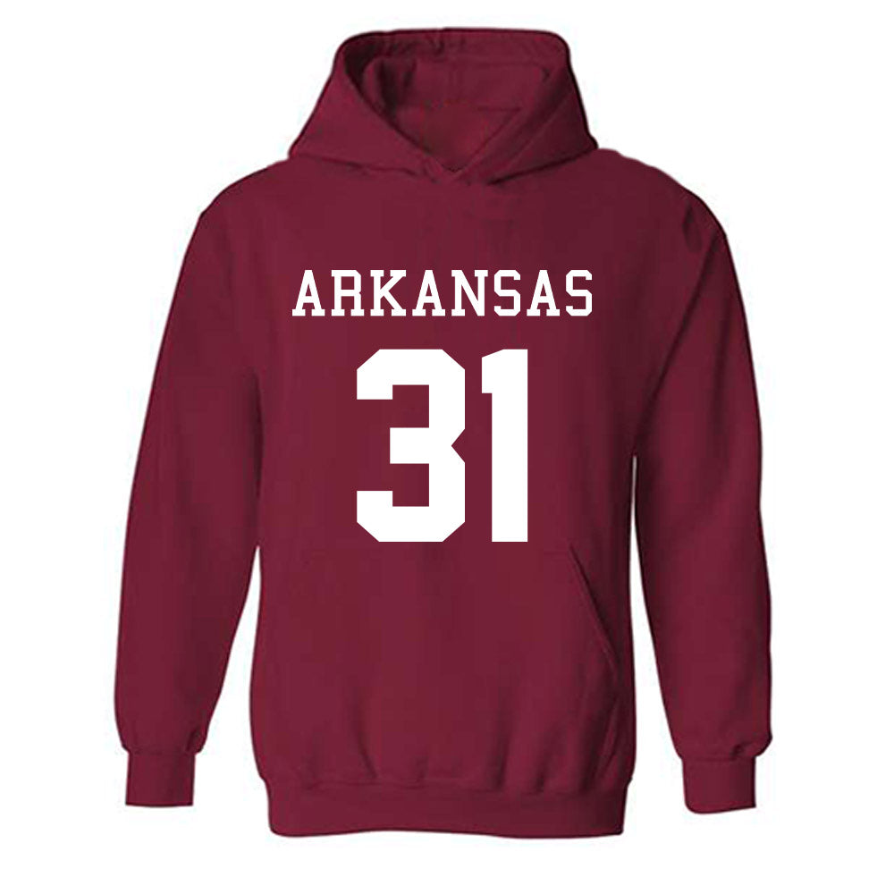 Arkansas - NCAA Football : Blake Brisker - Replica Shersey Hooded Sweatshirt-0