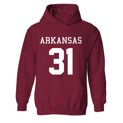 Arkansas - NCAA Football : Blake Brisker - Replica Shersey Hooded Sweatshirt-0