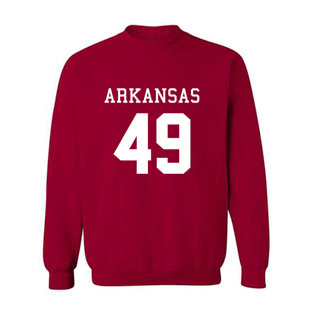 Arkansas - NCAA Football : Luke Johnston - Replica Shersey Crewneck Sweatshirt