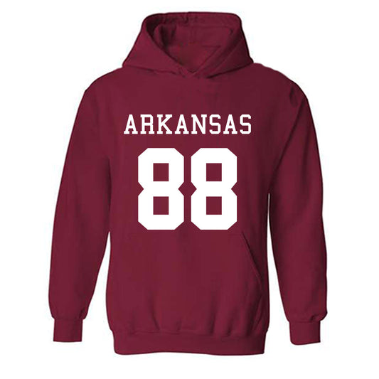 Arkansas - NCAA Football : Rohan Jones - Replica Shersey Hooded Sweatshirt-0