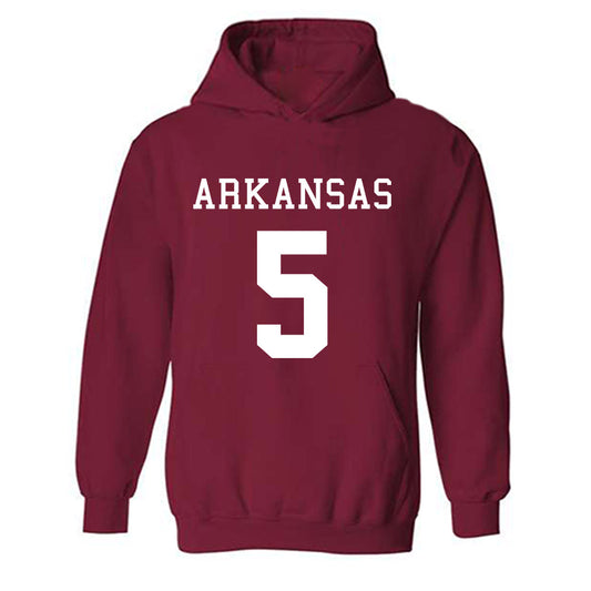 Arkansas - NCAA Football : Ja'kayden Ferguson - Replica Shersey Hooded Sweatshirt-0