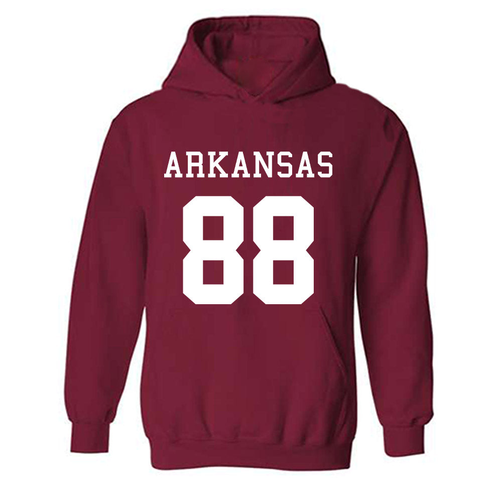 Arkansas - NCAA Football : Danny Saili - Replica Shersey Hooded Sweatshirt-0