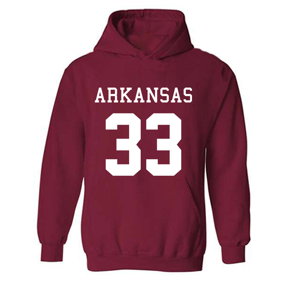 Arkansas - NCAA Football : Jeremiah Beck Jr. - Replica Shersey Hooded Sweatshirt-0