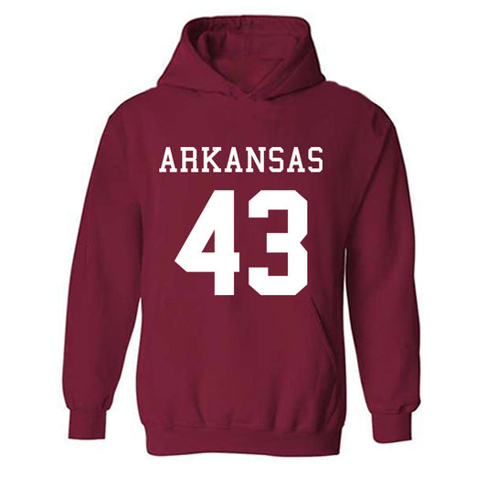 Arkansas - NCAA Football : Trent Sellers - Replica Shersey Hooded Sweatshirt-0