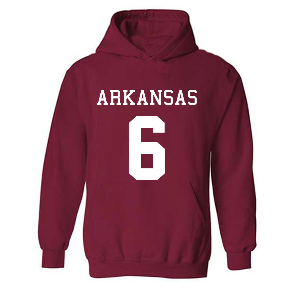 Arkansas - NCAA Football : Isaiah Sategna - Replica Shersey Hooded Sweatshirt