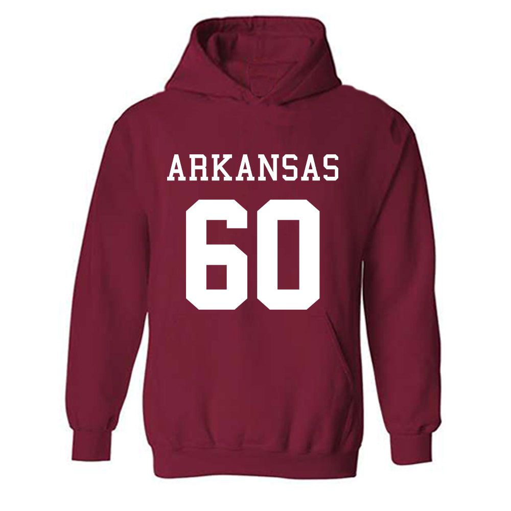 Arkansas - NCAA Football : Jonas Nantze - Replica Shersey Hooded Sweatshirt