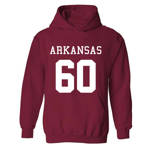 Arkansas - NCAA Football : Jonas Nantze - Replica Shersey Hooded Sweatshirt