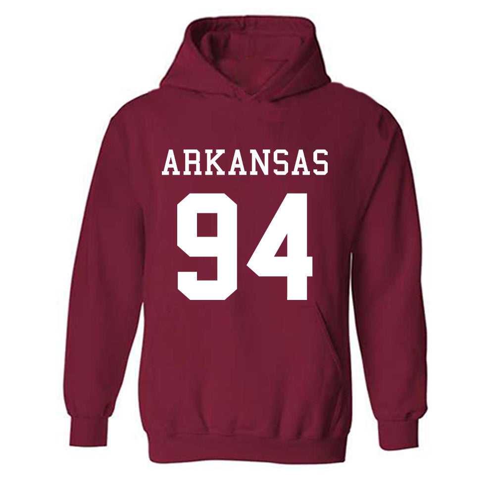 Arkansas - NCAA Football : Reginald Vaughn - Replica Shersey Hooded Sweatshirt-0