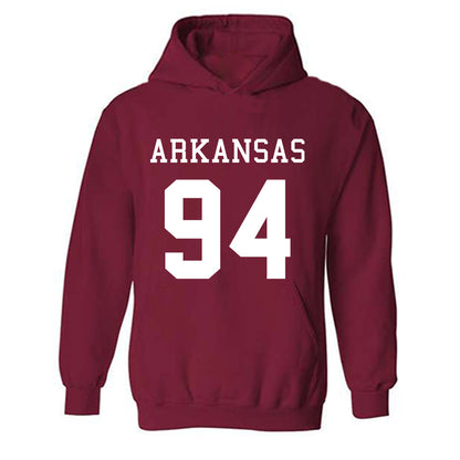 Arkansas - NCAA Football : Reginald Vaughn - Replica Shersey Hooded Sweatshirt-0