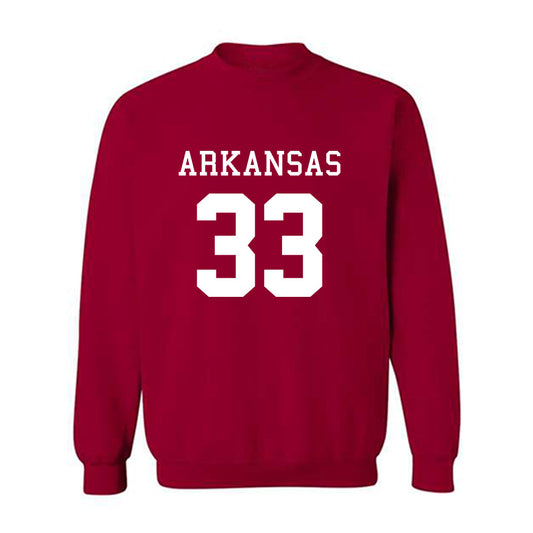 Arkansas - NCAA Football : Jeremiah Beck Jr. - Replica Shersey Crewneck Sweatshirt-0