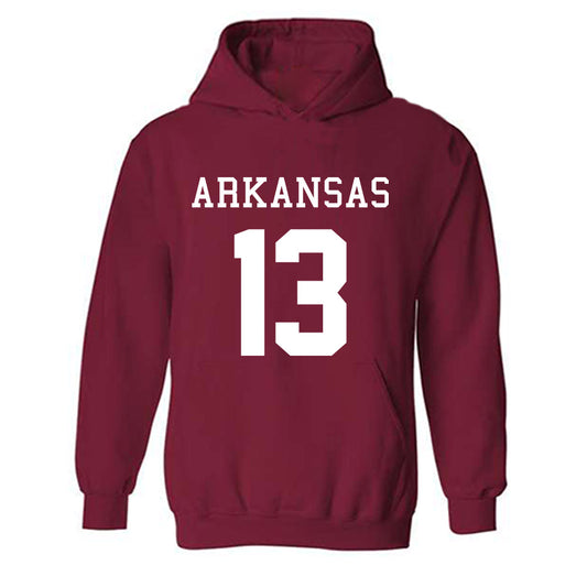 Arkansas - NCAA Football : Kani Walker - Replica Shersey Hooded Sweatshirt-0