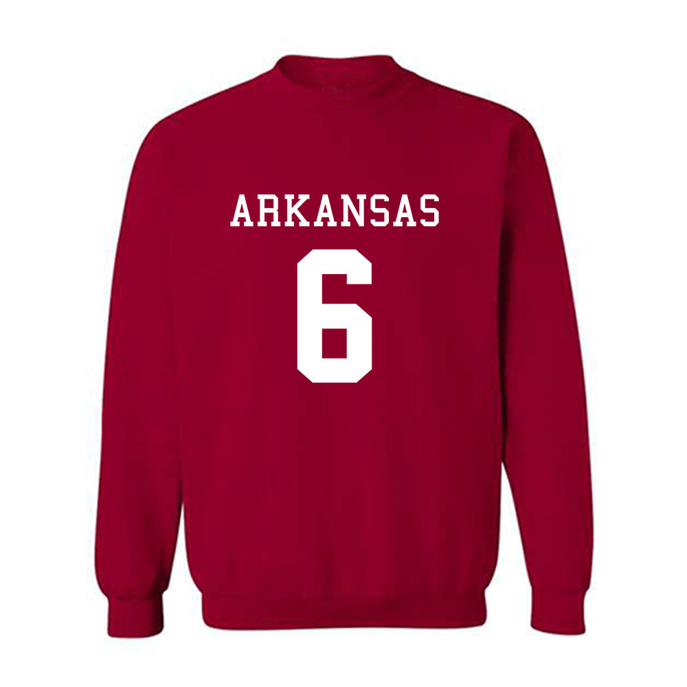 Arkansas - NCAA Football : Isaiah Sategna - Replica Shersey Crewneck Sweatshirt