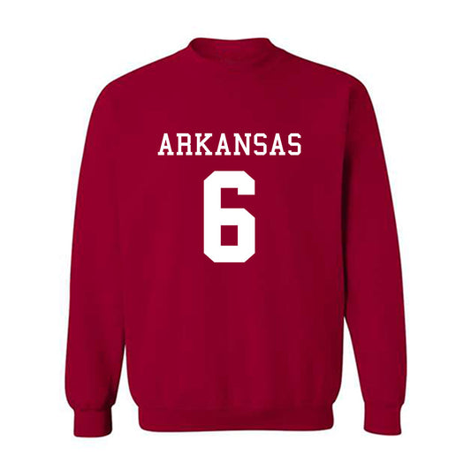 Arkansas - NCAA Football : Isaiah Sategna - Replica Shersey Crewneck Sweatshirt