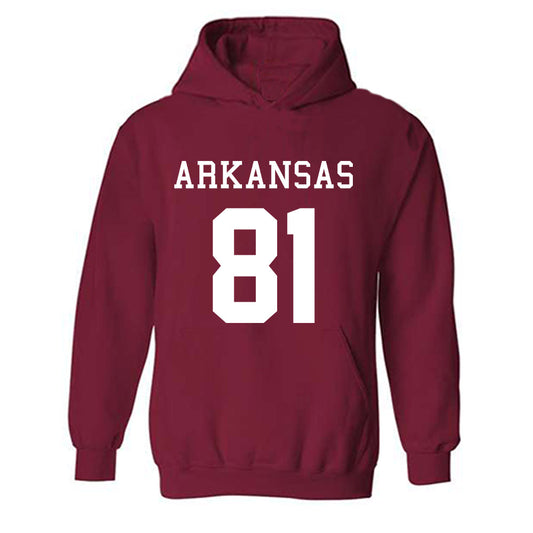 Arkansas - NCAA Football : Andreas Paaske - Replica Shersey Hooded Sweatshirt