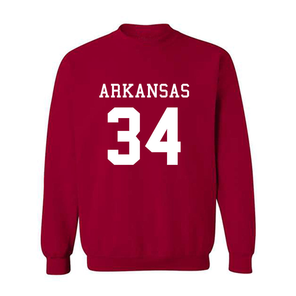 Arkansas - NCAA Football : Jabrae Shaw - Replica Shersey Crewneck Sweatshirt-0