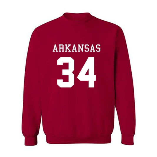 Arkansas - NCAA Football : Jabrae Shaw - Replica Shersey Crewneck Sweatshirt-0